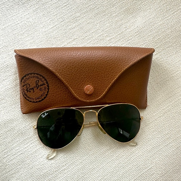 Ray-Ban Classic Aviator Sunglasses in Green Classic - Picture 3 of 7